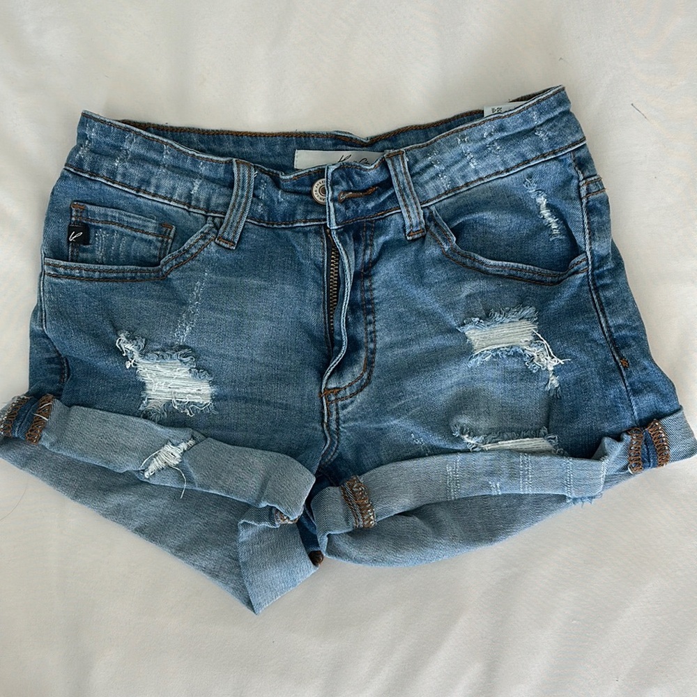 KanCan Distressed Jean Shorts